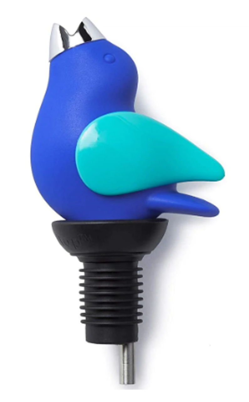 Chirpy Top Wine Pourer Cobalt/Aqua