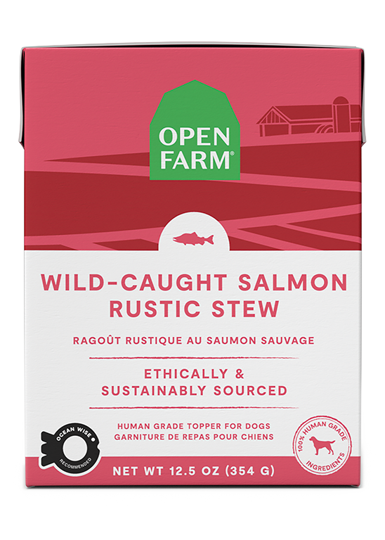 Open Farm Wild Caught Salmon Rustic Stew Wet Dog Food,