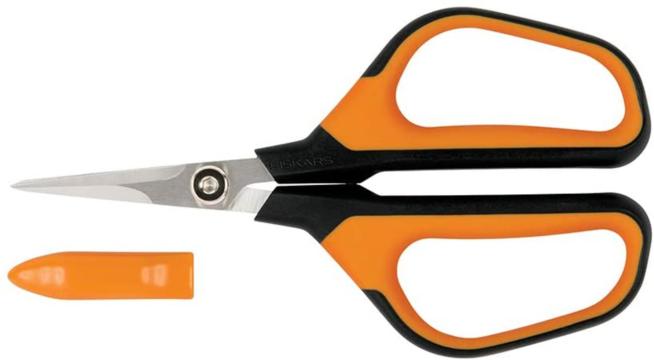 Fiskars Micro-Tip Pruning Shears, Orange/Black