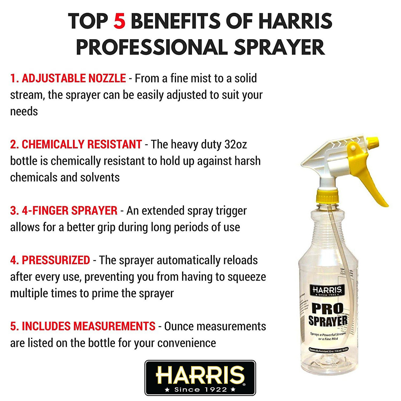 Spraymaster Sprayer with Bottle # 32 oz Chemical Resistant