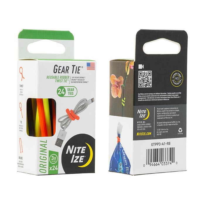 Nite Ize, Gear Tie ProPack 24 Piece, Assorted
