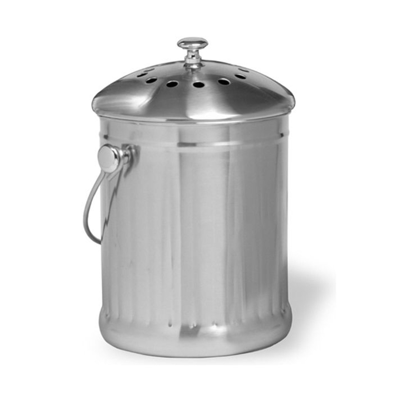 Stainless Steel Compost Pail - 1 Gallon - Northwest Nature Shop