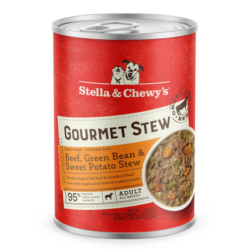 Stella and CHewy's Gourmet Beef, Green Bean & Sweet Potato Stew for Dogs, 12.5oz