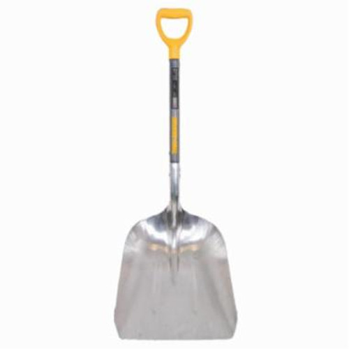 True Temper® 1681400 Scoop Shovel, Aluminum Blade, 27 in Handle Length, Hardwood Handle