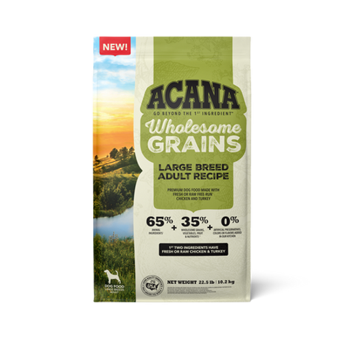 Acana Wholesome Grains Large Breed Adult Recipe, 22.5lb