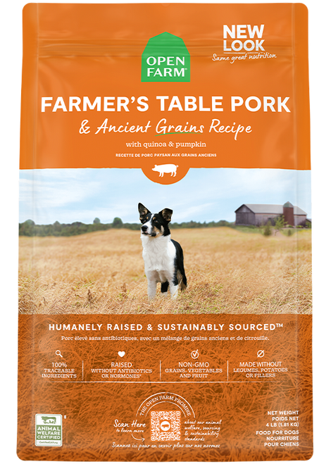 Open Farm Farmer's Table Pork & Ancient Grains, 4lb