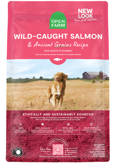 Open Farm Wild Caught Salmon & Ancient Grains, 4lb