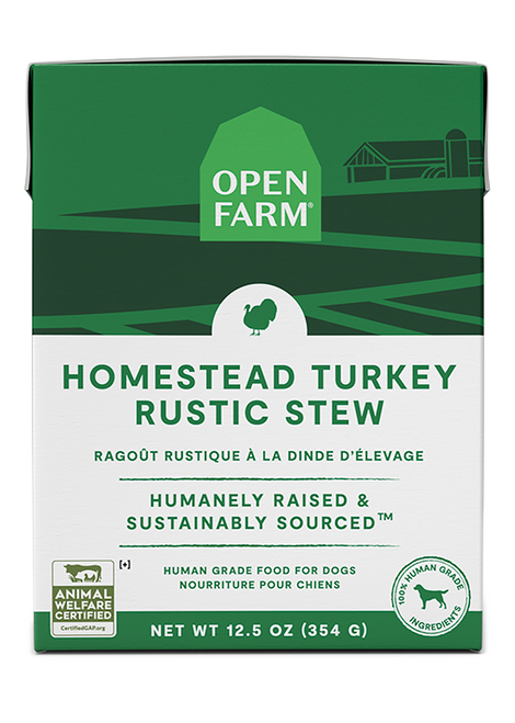 Open Farm Homestead Turkey Rustic Stew Wet Dog Food, 12.5z