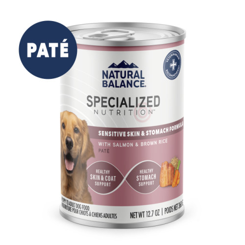 Natural Balance Sensitive Skin & Stomach Pate with Salmon & Brown Rice