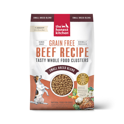 The Honest Kitchen Grain Free Beef Whole Food Clusters for Small Breeds, 10#