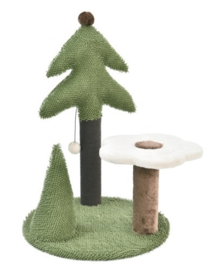 Max and Marlow Forest Pine and Flower Scratching Post, 26 inch