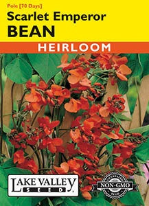Lake Valley Bean (Pole) Scarlet Emperor Seed
