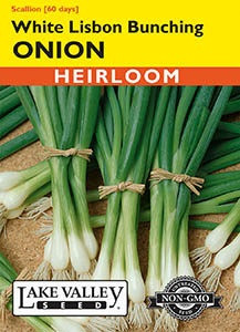 Lake Valley Onion White Lisbon Bunching Seed