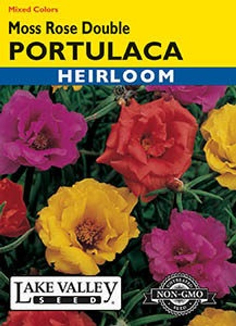 Lake Valley Portulaca (Moss Rose) Double Mix Seed