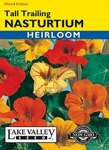 Lake Valley Nasturtium Tall Trailing Mixed Colors Seed