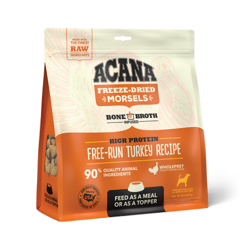 Acana Freeze Dried Morsels Free-Run Turkey, 8z