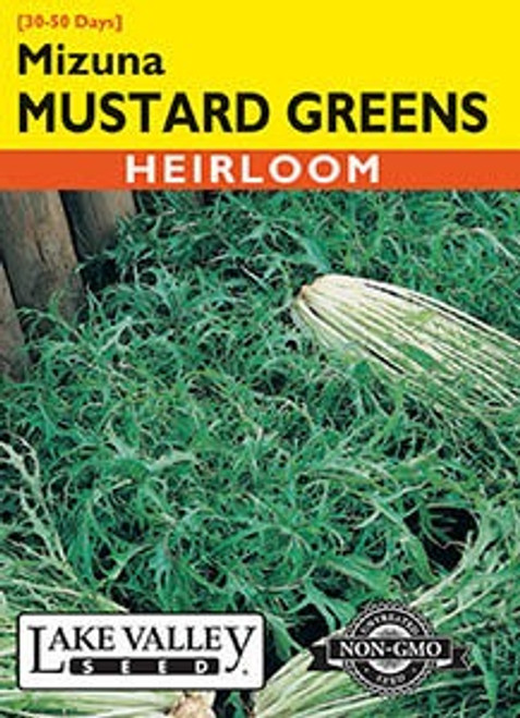 Lake Valley Mustard Greens Mizuna Seed