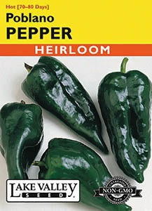 Lake Valley Pepper (Hot) Poblano Seed
