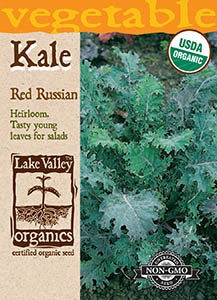 Lake Valley Kale Red Russian Organic Seed