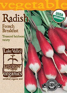 Lake Valley Radish French Breakfast Organic Seed