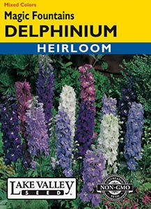 Lake Valley Delphinium Magic Fountains Mixed Colors Seed