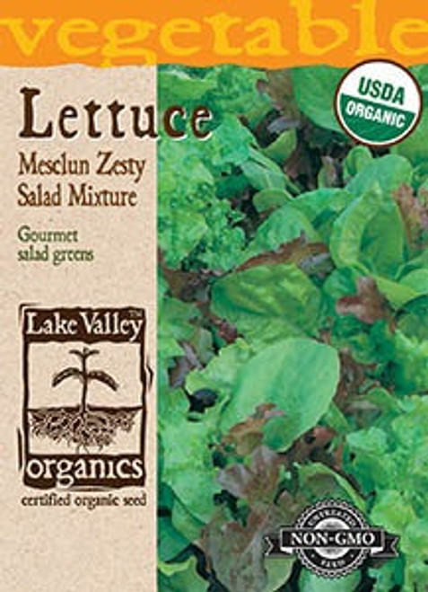 Lake Valley Lettuce Mesclun Zesty Salad Mix Organic Seed