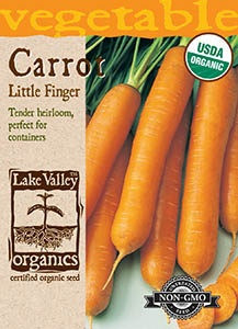 Lake Valley Carrot Little Finger Organic Seed
