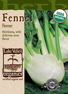 Lake Valley Fennel Florence Organic Seed