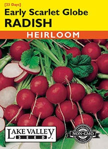 Lake Valley Radish Early Scarlet Globe Seed