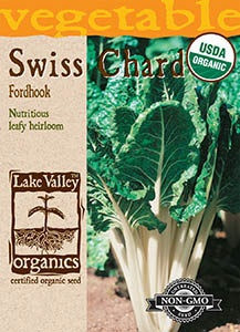 Lake Valley Swiss Chard Fordhook Organic Seed