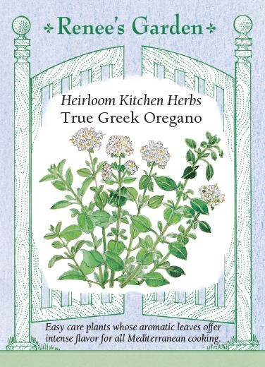 Renee's Garden 'True Greek Oregano' Heirloom Kitchen Herb Seed