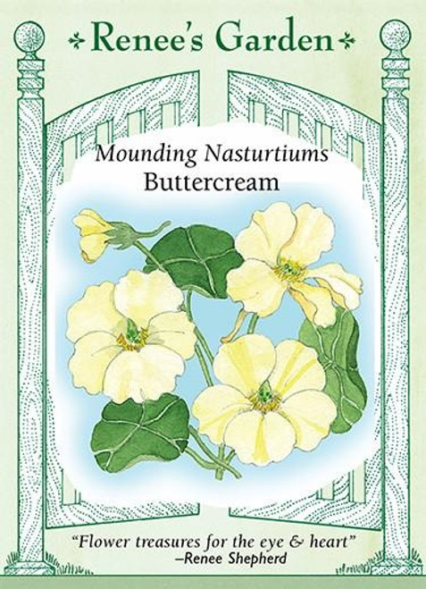 Renee's Garden 'Buttercream' Mounding Nasturtium Seed