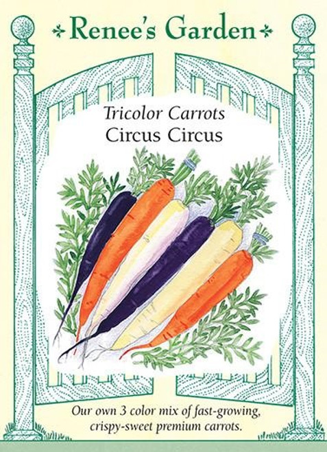 Renee's Garden 'Circus Circus' Tricolor Carrots Seed