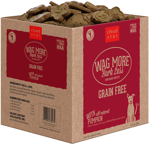 Wag More Bark Less Baked Pumpkin Biscuits, 19lb