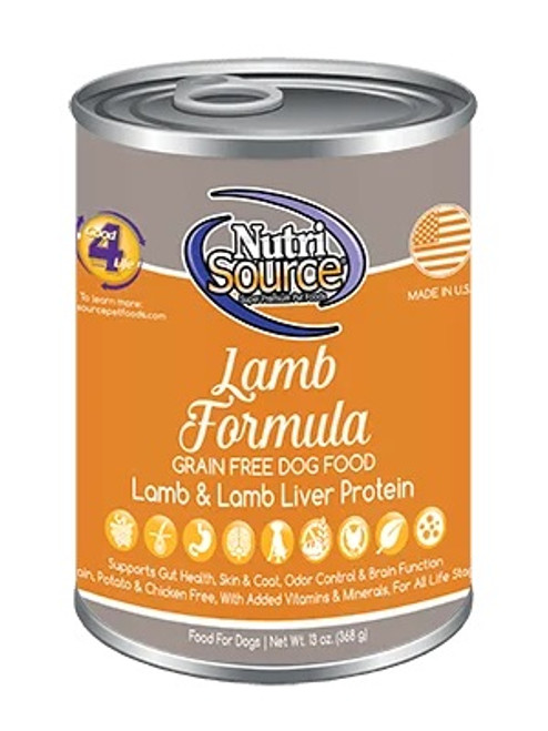 NutriSource Lamb Formula, 13oz