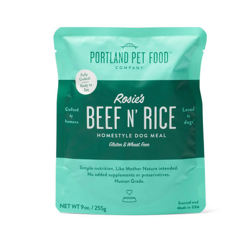 Portland Pet Food Rosie's Beef N Rice Meal, 9oz