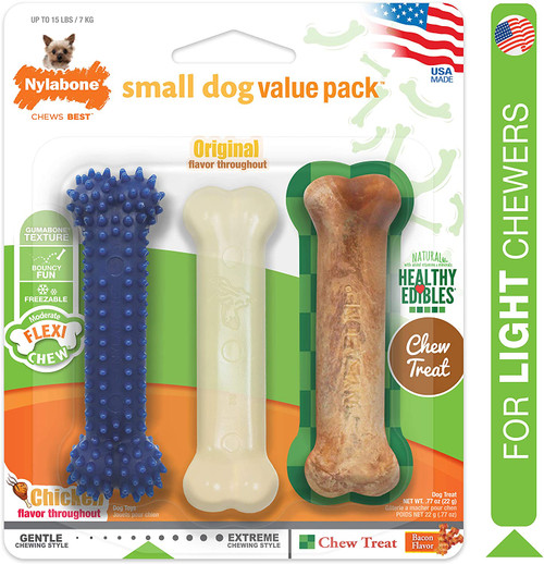 Nylabone Healthy Edibles and Flexi Chew Value Pack
