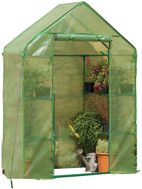 Gardman Compact Walk-In Greenhouse With Shelving