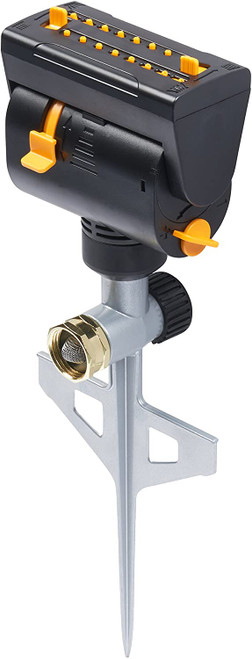Melnor XT Mini-Turbo Irrigatore Oscillante – Regolazione 3 Vie, Copertura Fino A 3900 Mq – Controllo Portata E Larghezza One-Touch