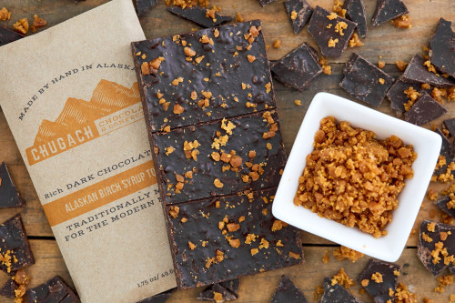 Dark Chocolate with Alaskan Birch Syrup Toffee