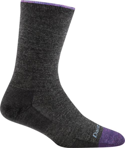 Darn Tough Style 6012 Women's Solid Basic Crew, Charcoal