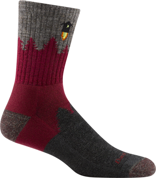 Darn Tough Style 1974 Men's Hiking Crew Sock, Burgundy