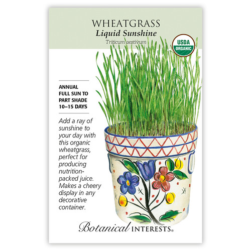 Botanical Interest Liquid Sunshine Wheatgrass Seeds