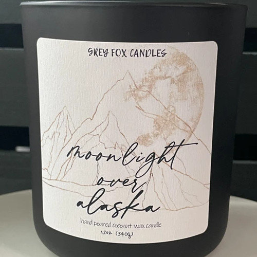 Grey Fox Candles, Moonlight Over Alaska Candle, 8OZ