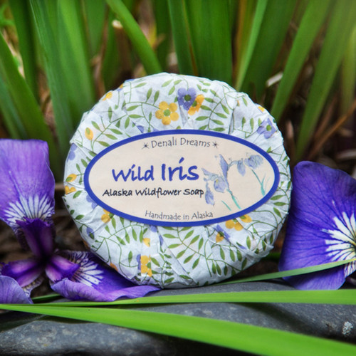 Denali Dreams Wild Iris Alaskan Wildflower Soap, 3.3 OZ