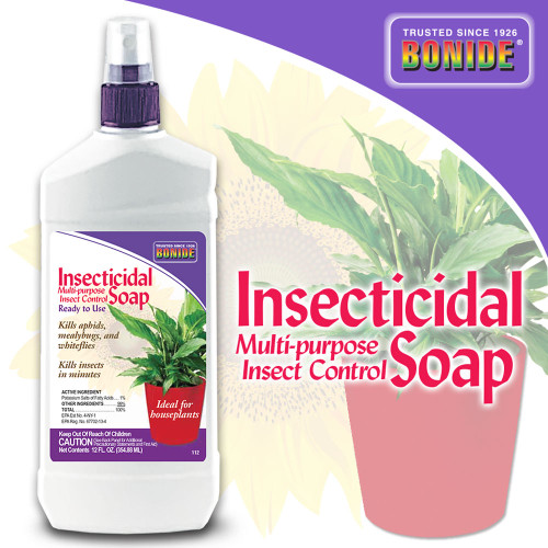 Bonide Ready To Use Insecticidal Soap Houseplant Spray, 12oz