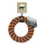 Tall Tails Braided Ring Orange, 6in