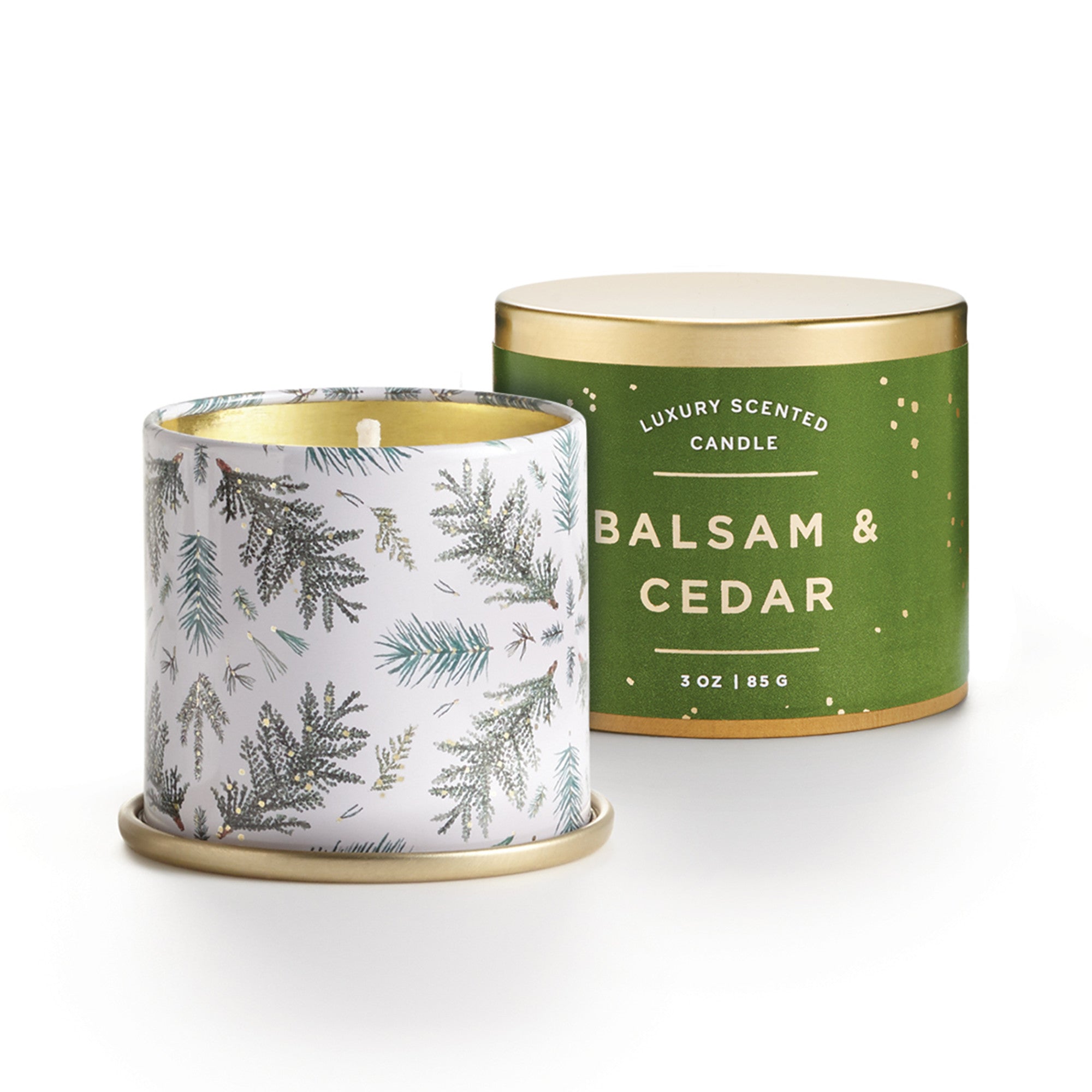 Illume Balsam & Cedar Luxe Sanded Mercury Glass Candle, 22oz