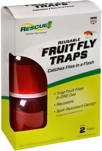 RESCUE Fruit Fly Trap Refill 1 pk of 2 Tubes - Made in USA