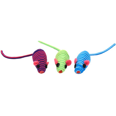 Turbo Felt Mice Cat Toy, Assorted Colors